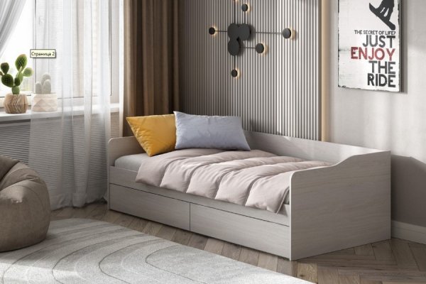 Кровать "КР-1" 0,9*2,0 м (серия 2) SL